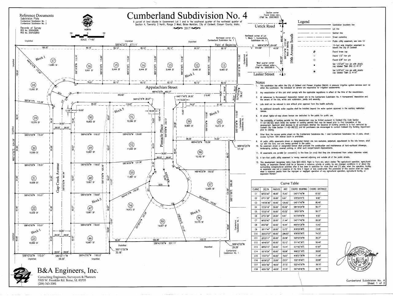 Subdivision Plat Map | Just Imagine Idaho